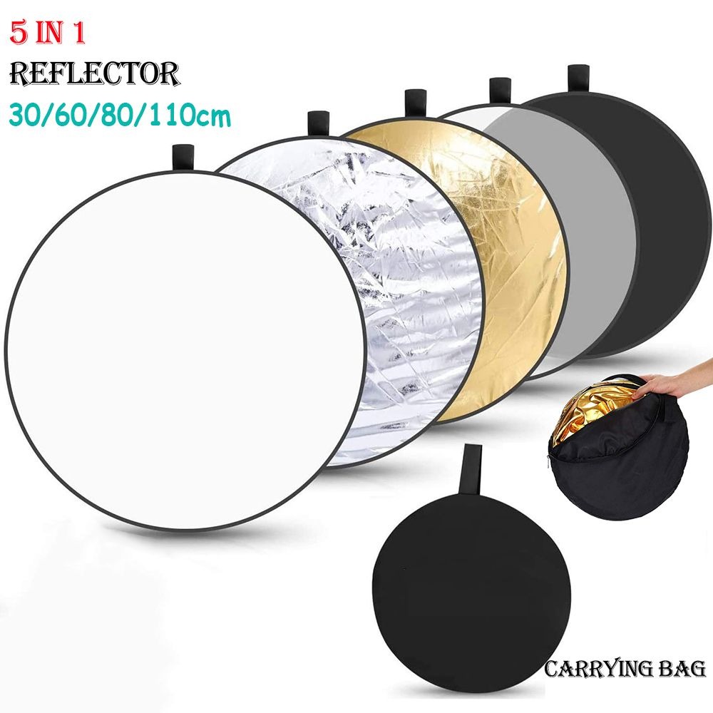 Photography Lighting Reflectors - 실버 화이트 골드 반사판, 휴대용 접이식