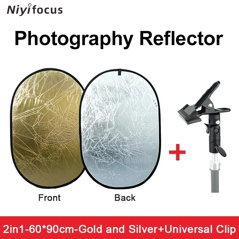 Photography Lighting Reflectors - 2in1 원형 휴대용 반사판 30cm 60cm