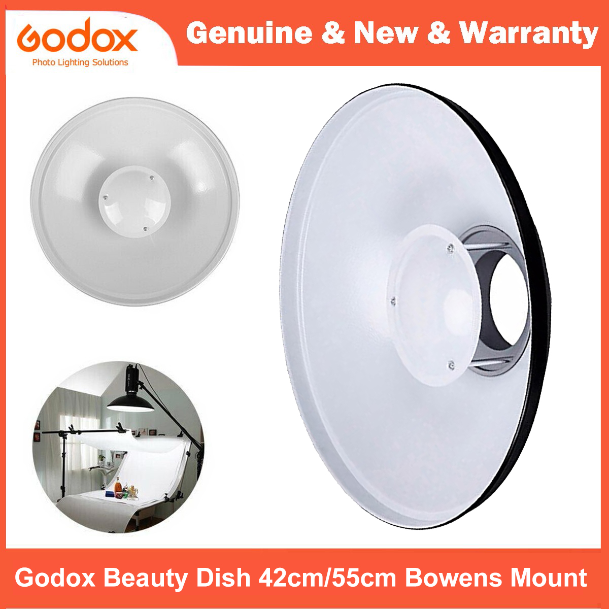 Beauty Dish 55Cm - Godox BDR-W 뷰티 접시 보웬스 마운트