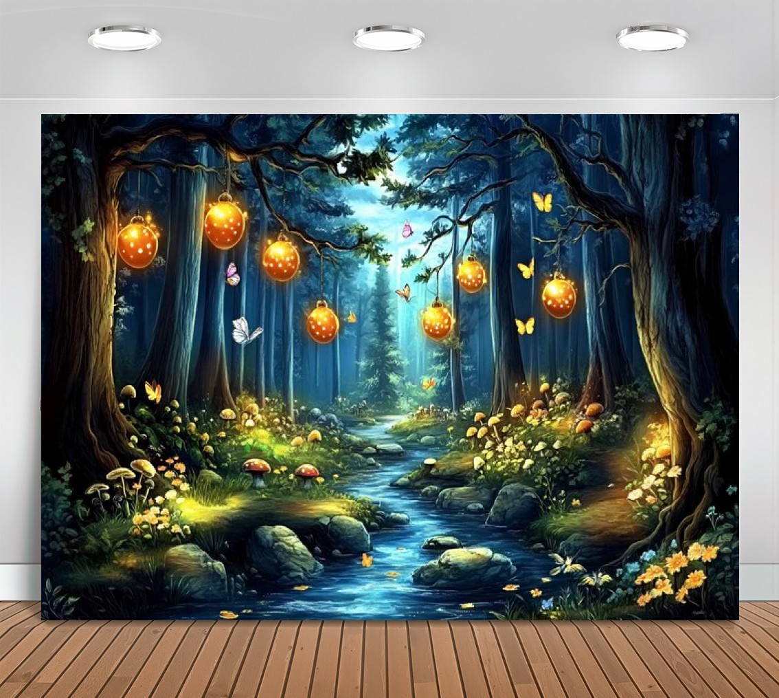 Photography Lighting Ideas - 마법의 숲 아이디어 빛나는 랜턴 스트림