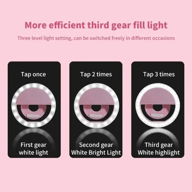 1-4개 LED 셀카 링 조명 휴대폰 3단계 조명 US - Stand Lighting Photography 리뷰 및 가격