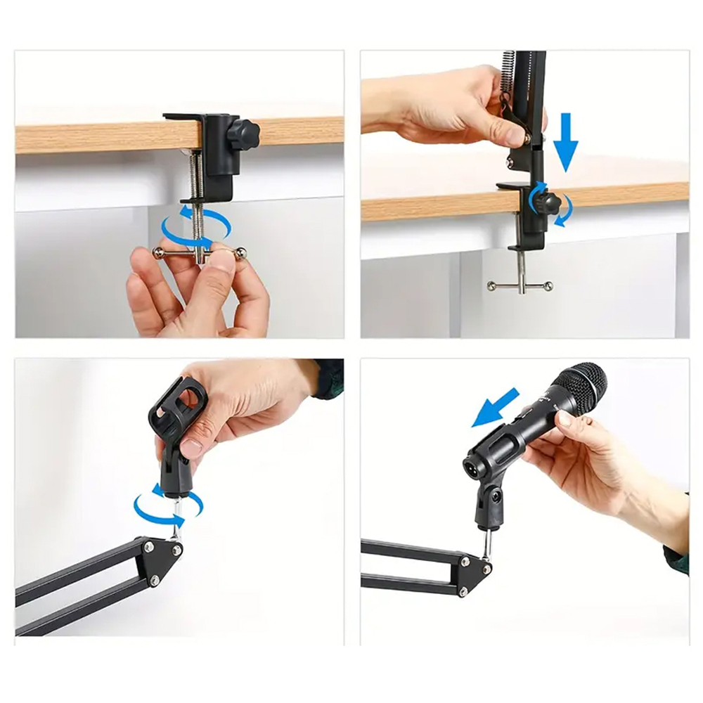 접이식 금속 확장형 마이크 ​​스탠드 브래킷 조정 가능 - Boom Arm Stand 리뷰 및 가격