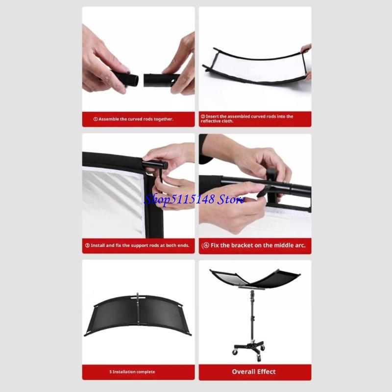 F3MA 금속 프레임이 있는 컴팩트 곡선 사진 반사경  - Photography Lighting Reflectors 리뷰 및 가격