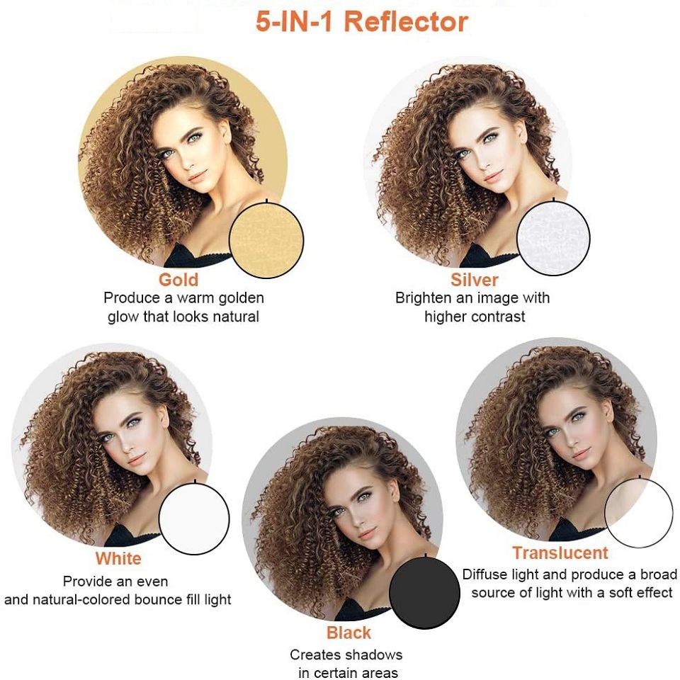 사진용 접이식 반사판, 휴대용 빛 디퓨저, 원형 반사판 - Photography Lighting Reflectors 리뷰 및 가격