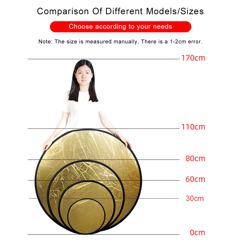 2in1 원형 휴대용 반사판 30cm 60cm 80cm - Photography Lighting Reflectors 리뷰 및 가격