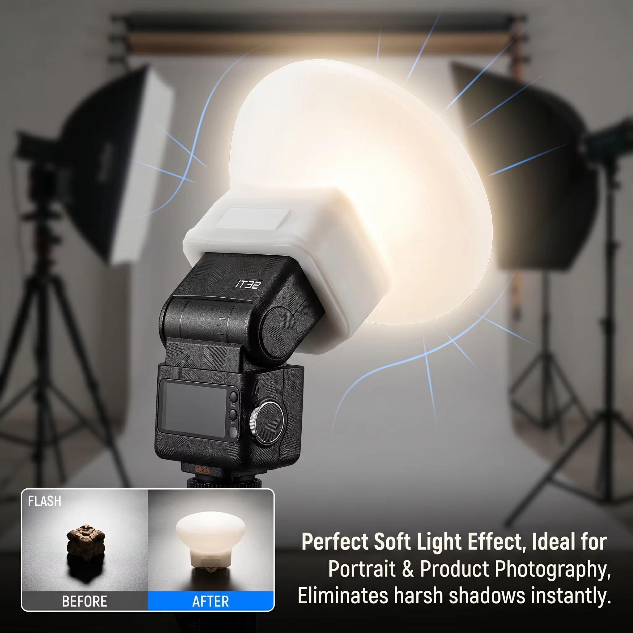 Godox IT32 소프트 라이트와 호환되는 실리콘 플 - Photography Lighting No Shadows 리뷰 및 가격